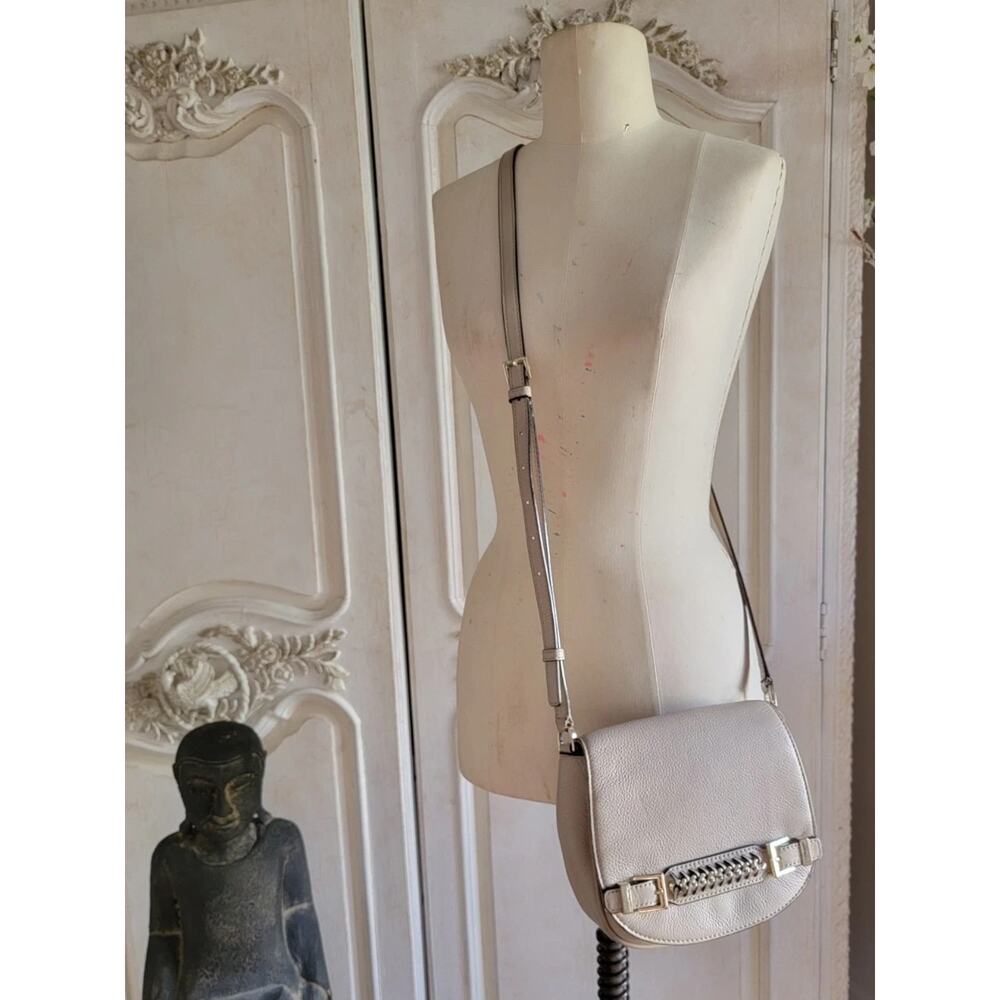 DIANE VON FURSTENBERG Iggy Saddle Bag Bone Crossbody